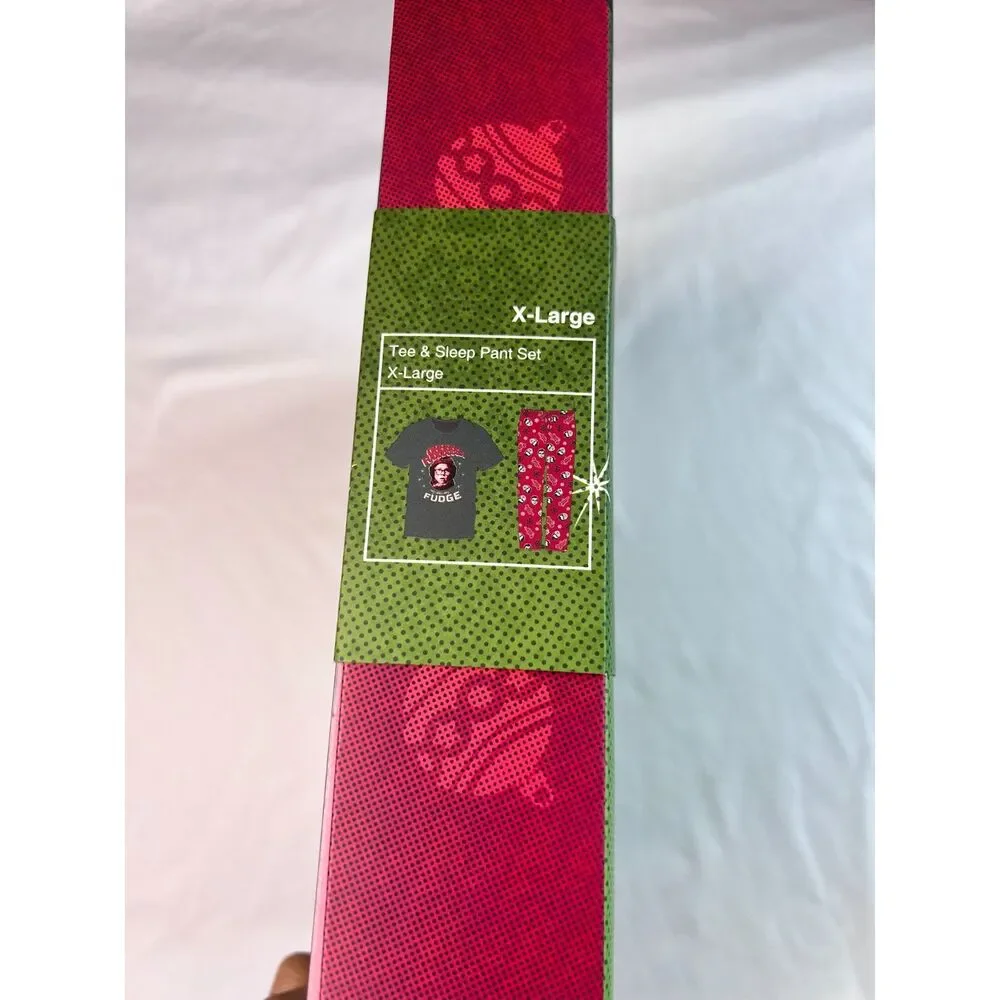 A Christmas Story New in Box Men's Tee & Pants Ralphie Oh Fudge Pajama Set XL